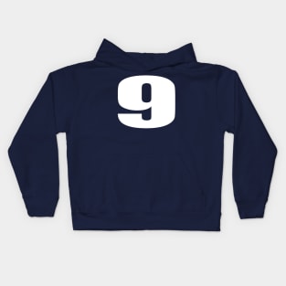 Player Number 9 Kids Hoodie